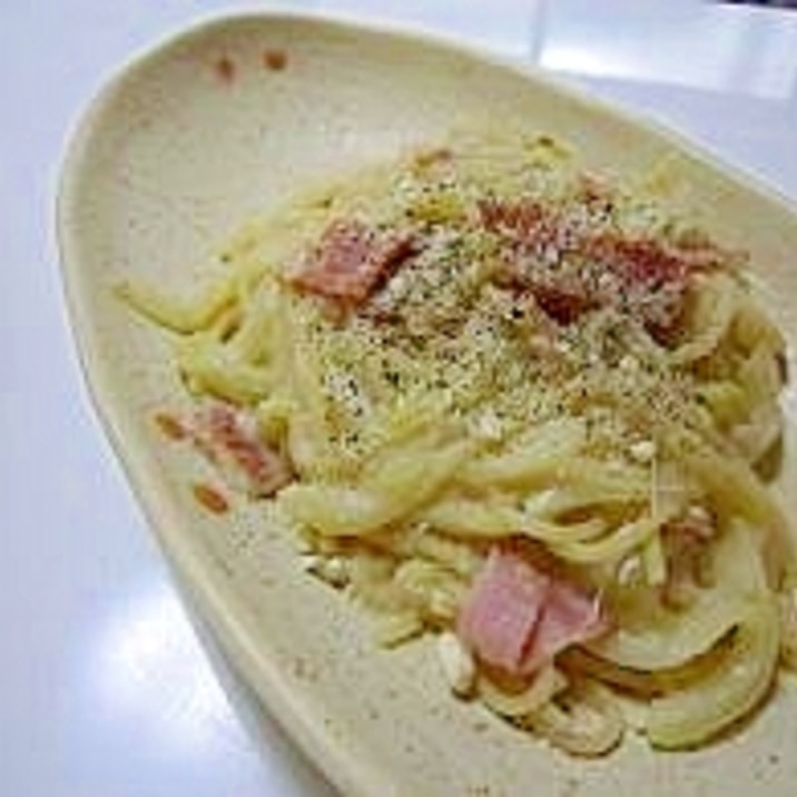 さつまいもクリームパスタ